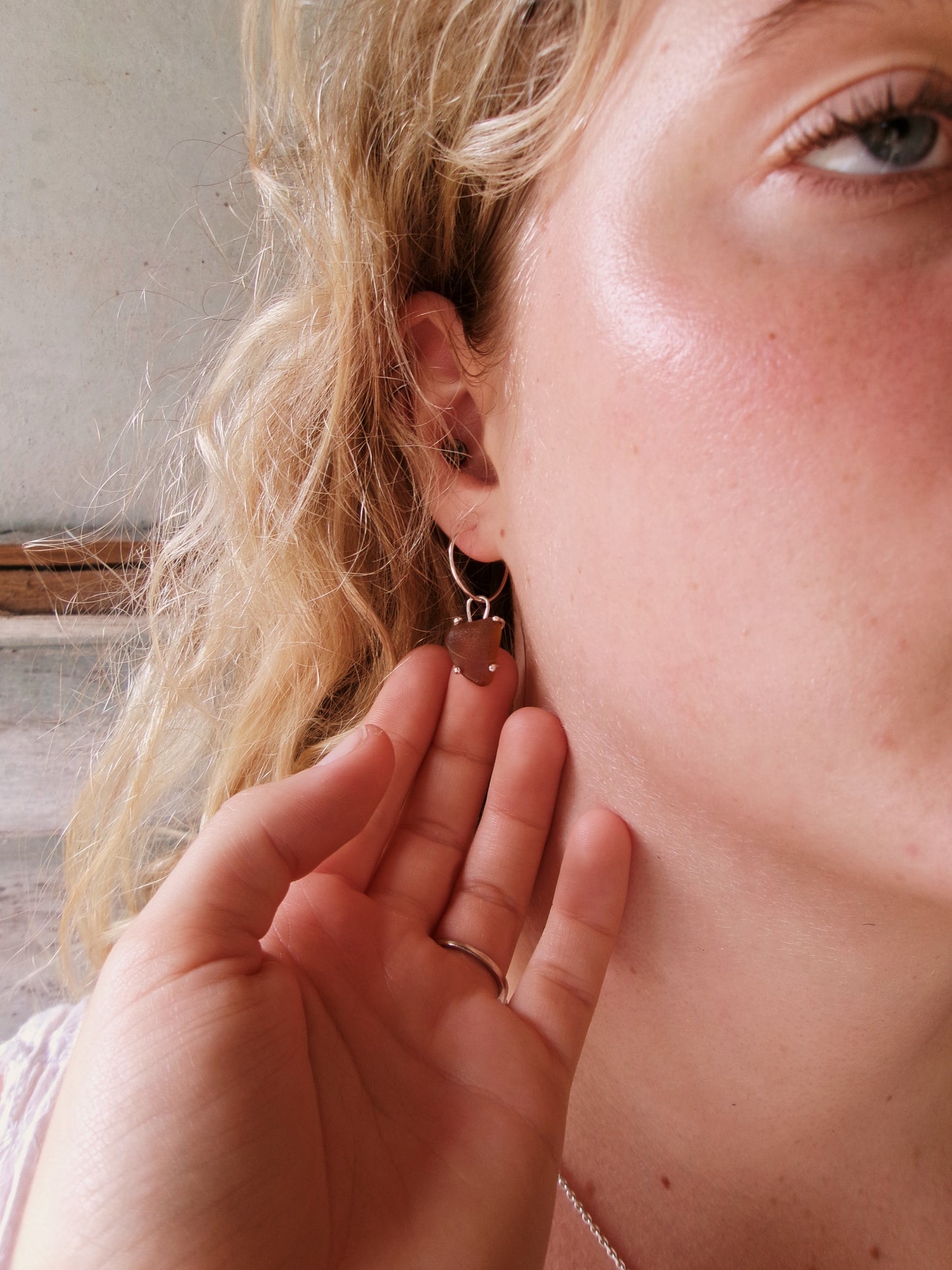 Seaglass huggy hoops