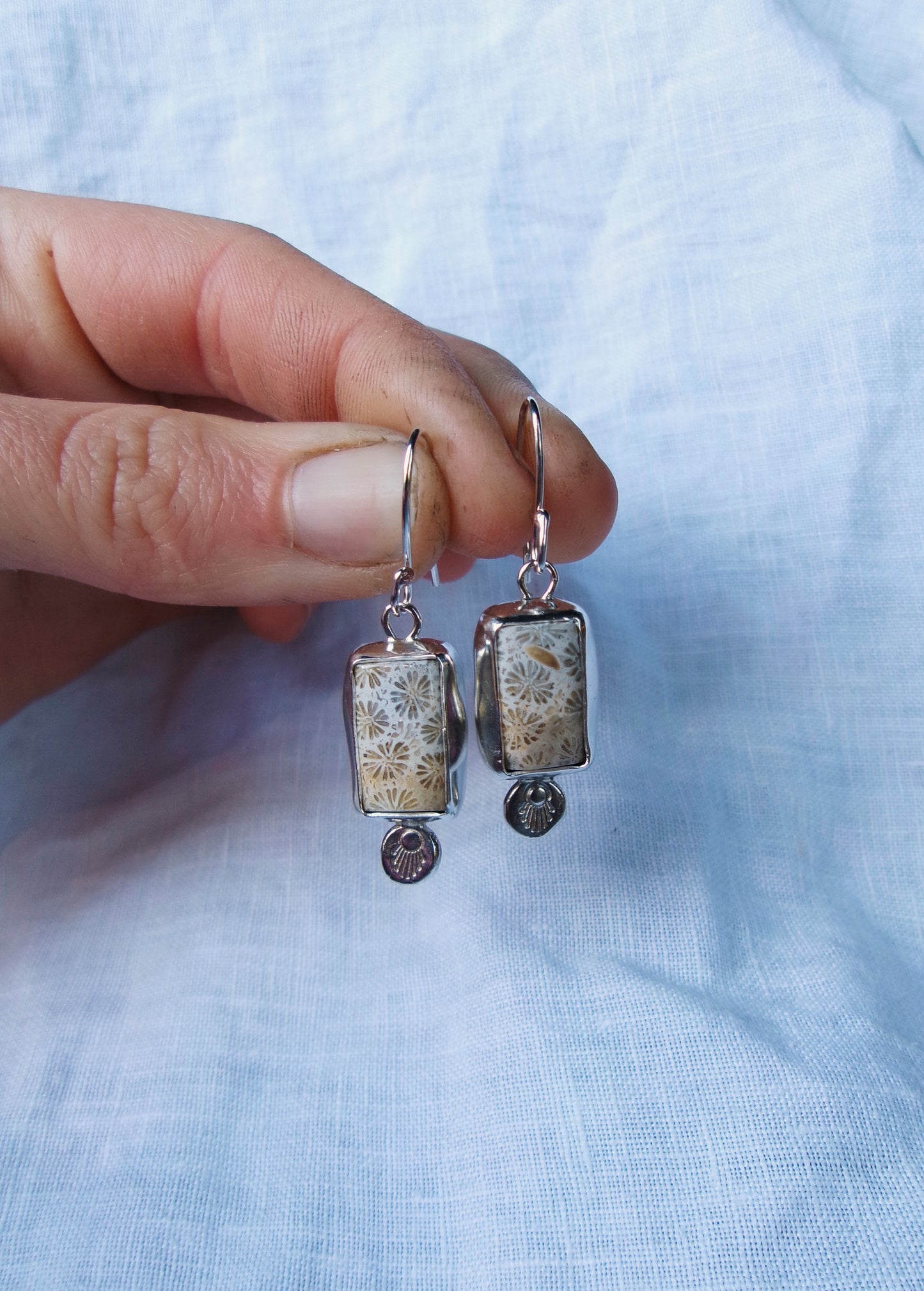 Stoneflower Earrings