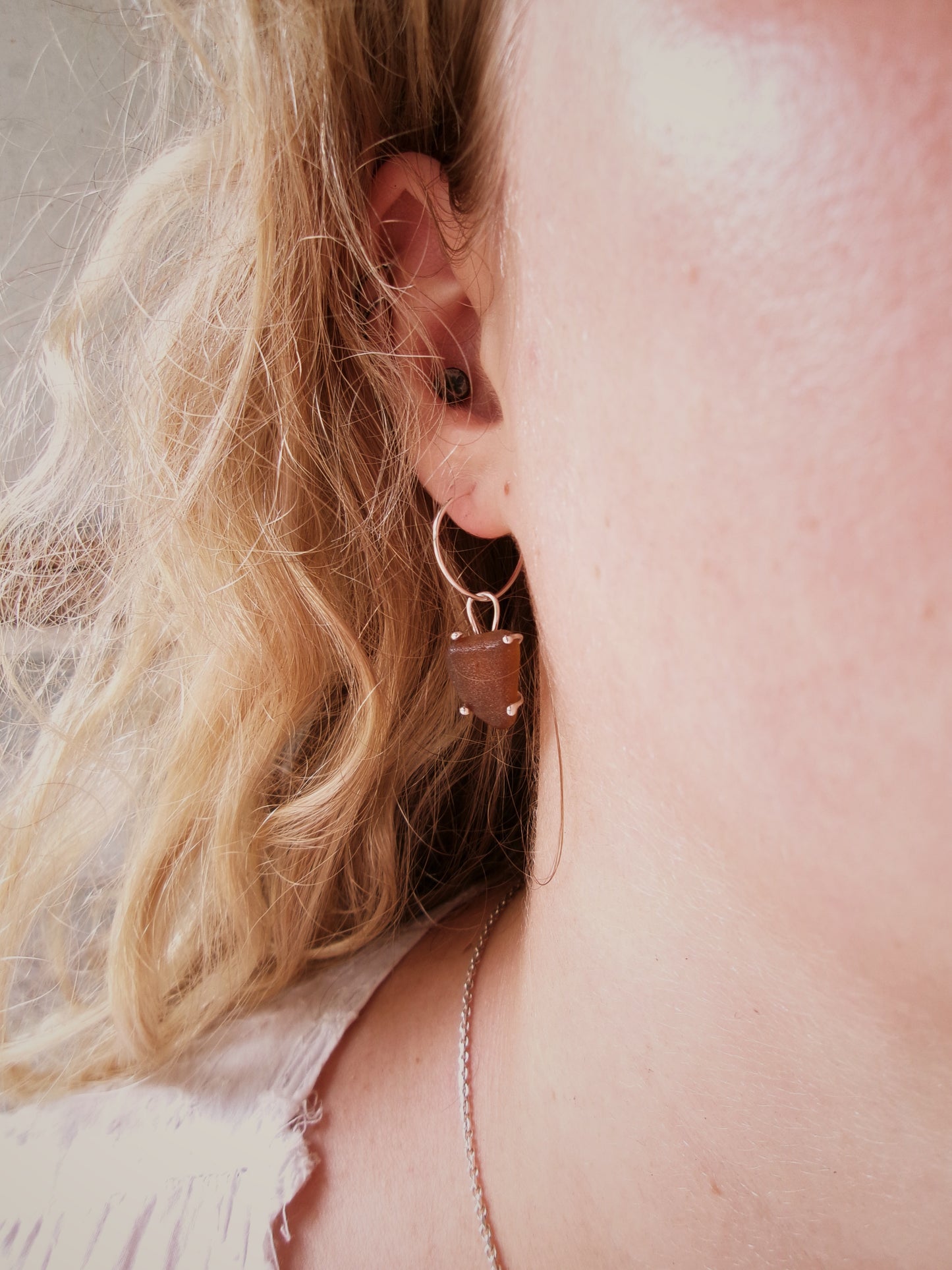Seaglass huggy hoops