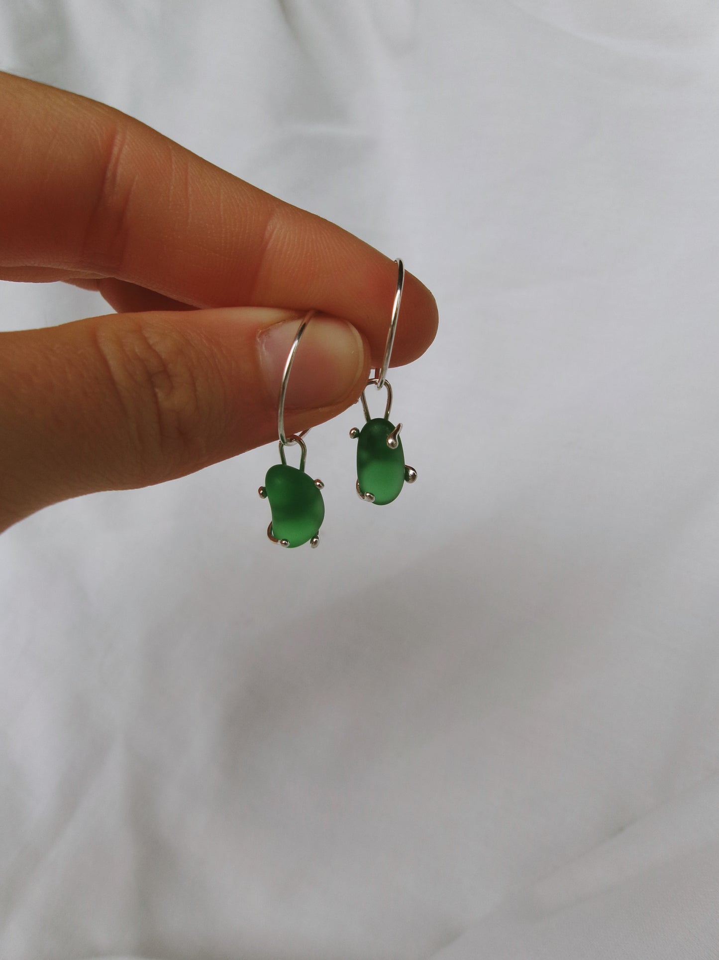 Seaglass huggy hoops