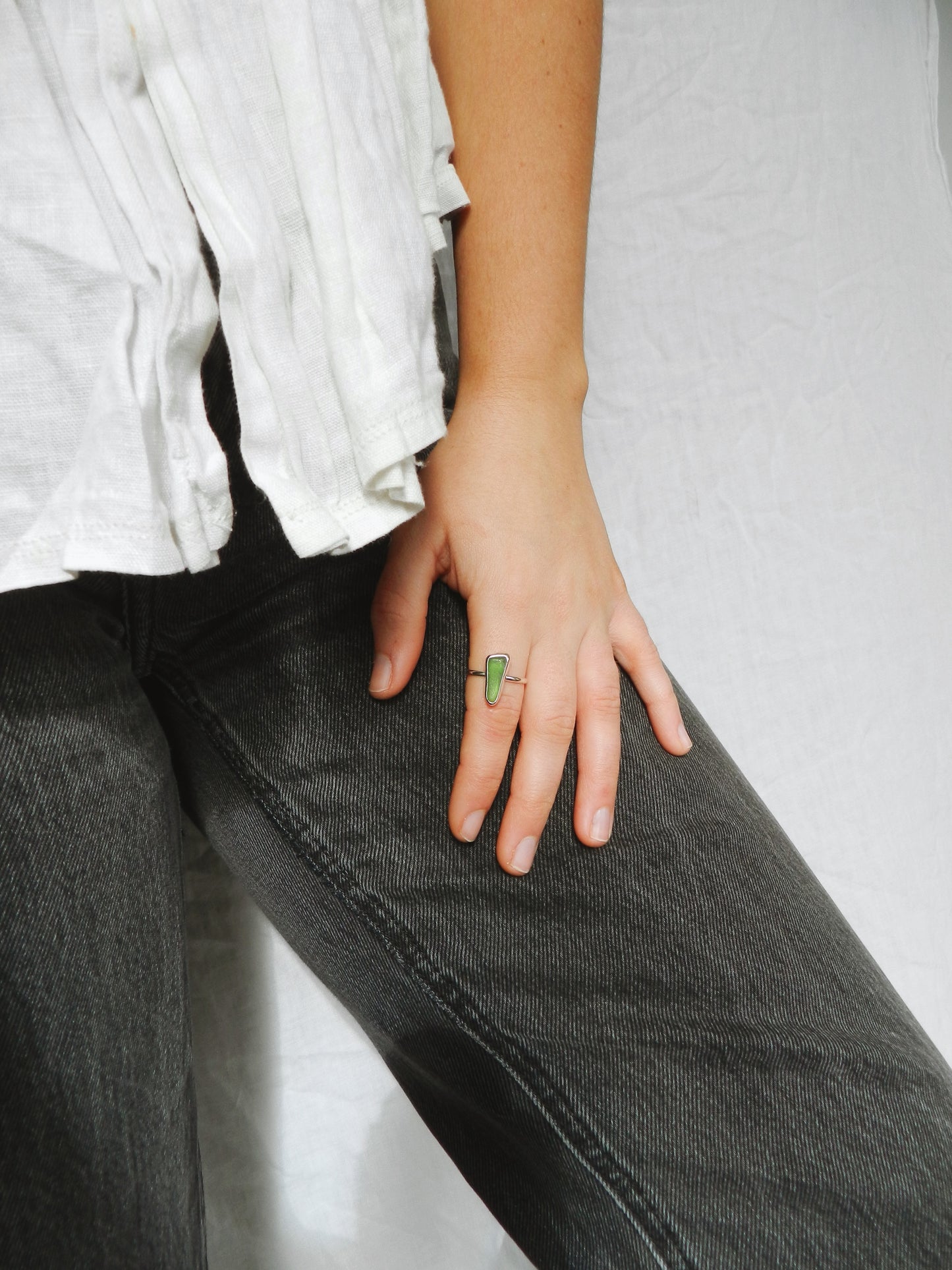 Seaglass Ring - Fern