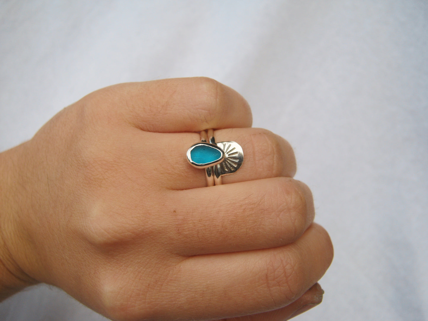 Oceania seaglass ring