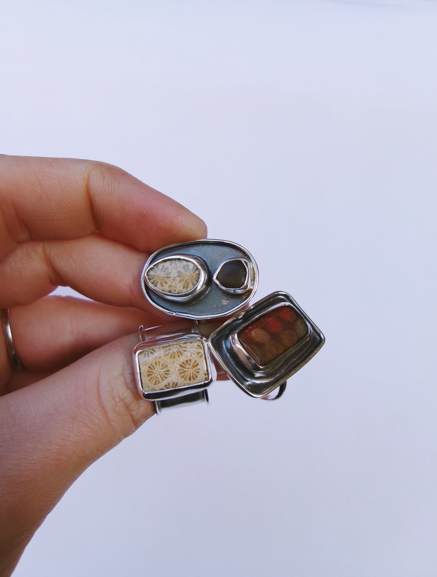 Framed Stoneflower Ring