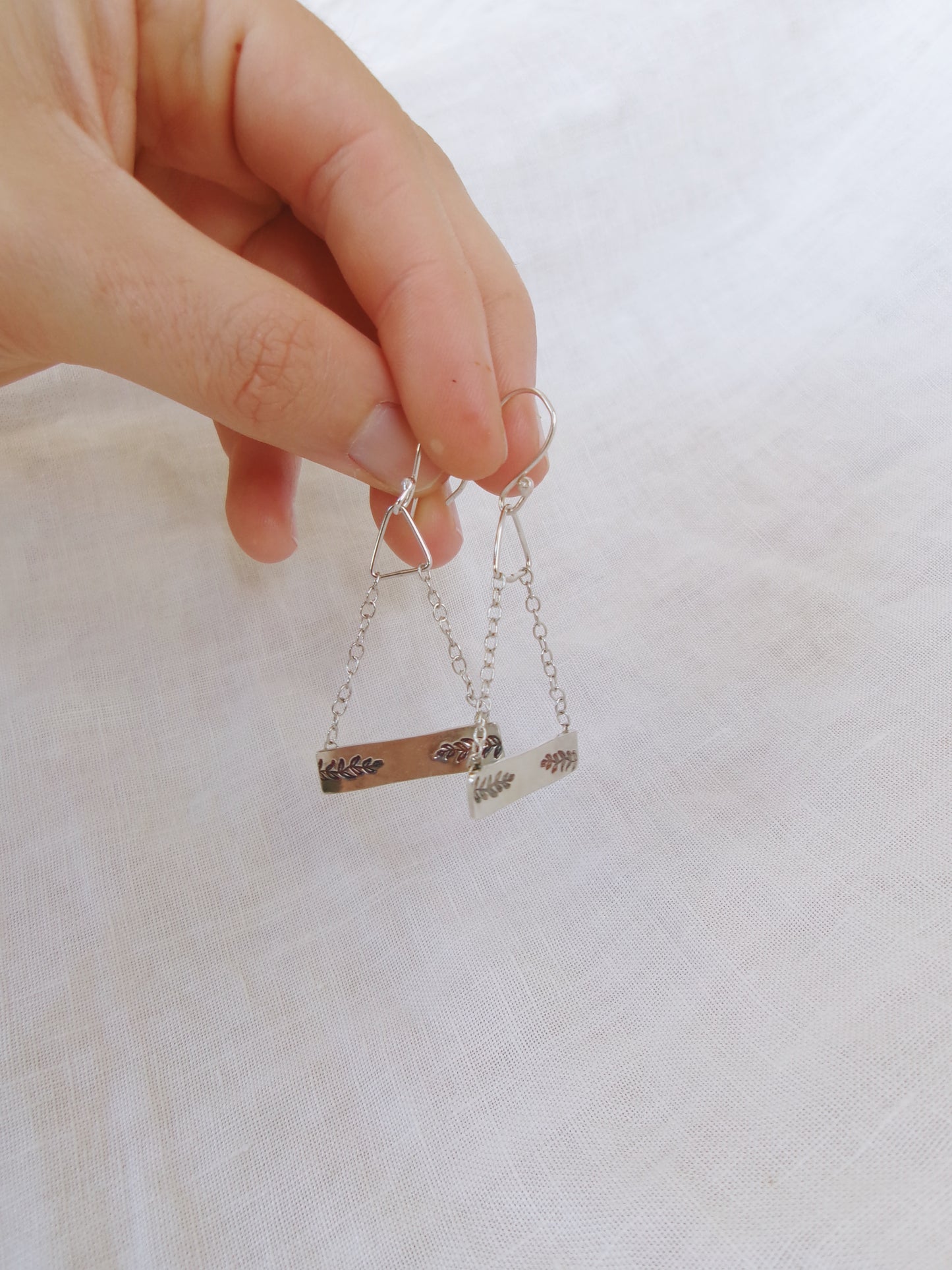 Silver Branch Earring
