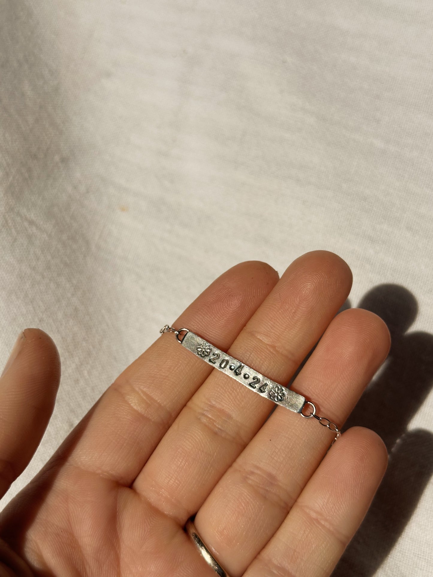 Custom engraved bracelet