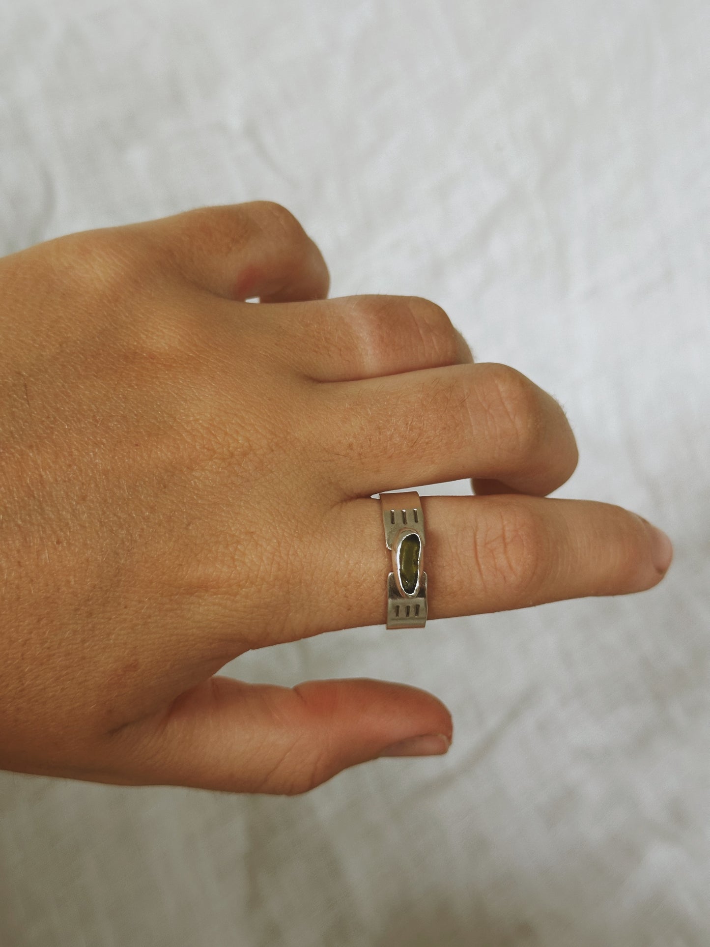 Ebb & Flow Ring - Olive