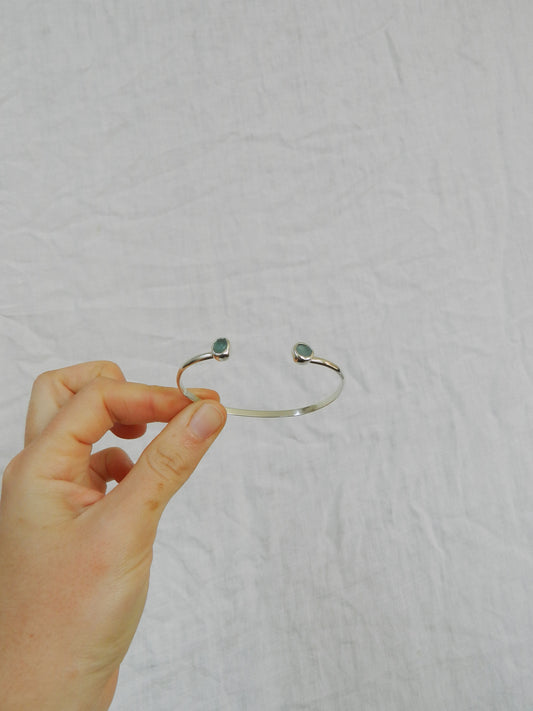 Seaglass Bangle - Skyla