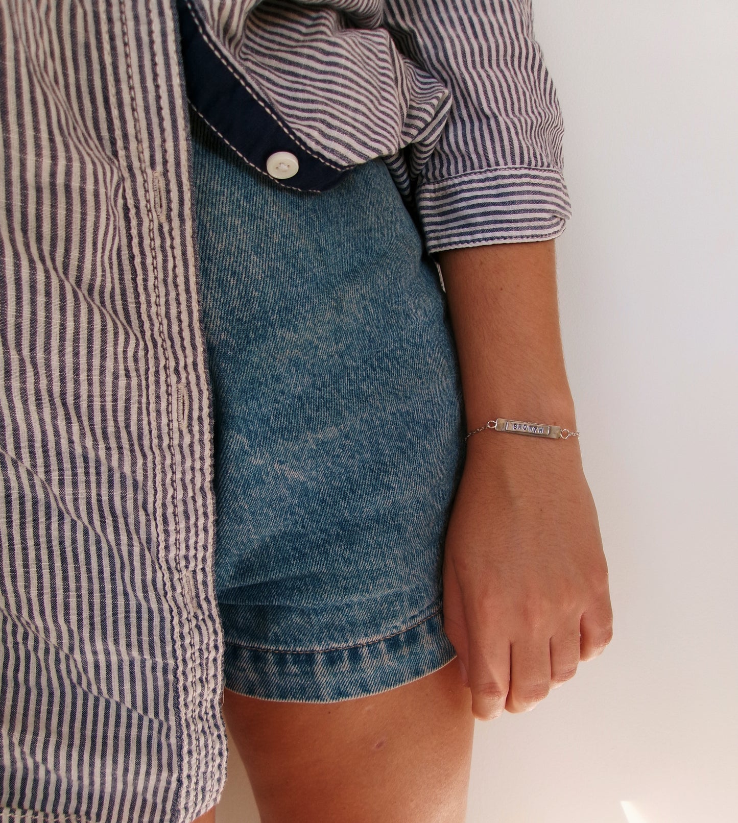 Silver Branch Reversible Bracelet