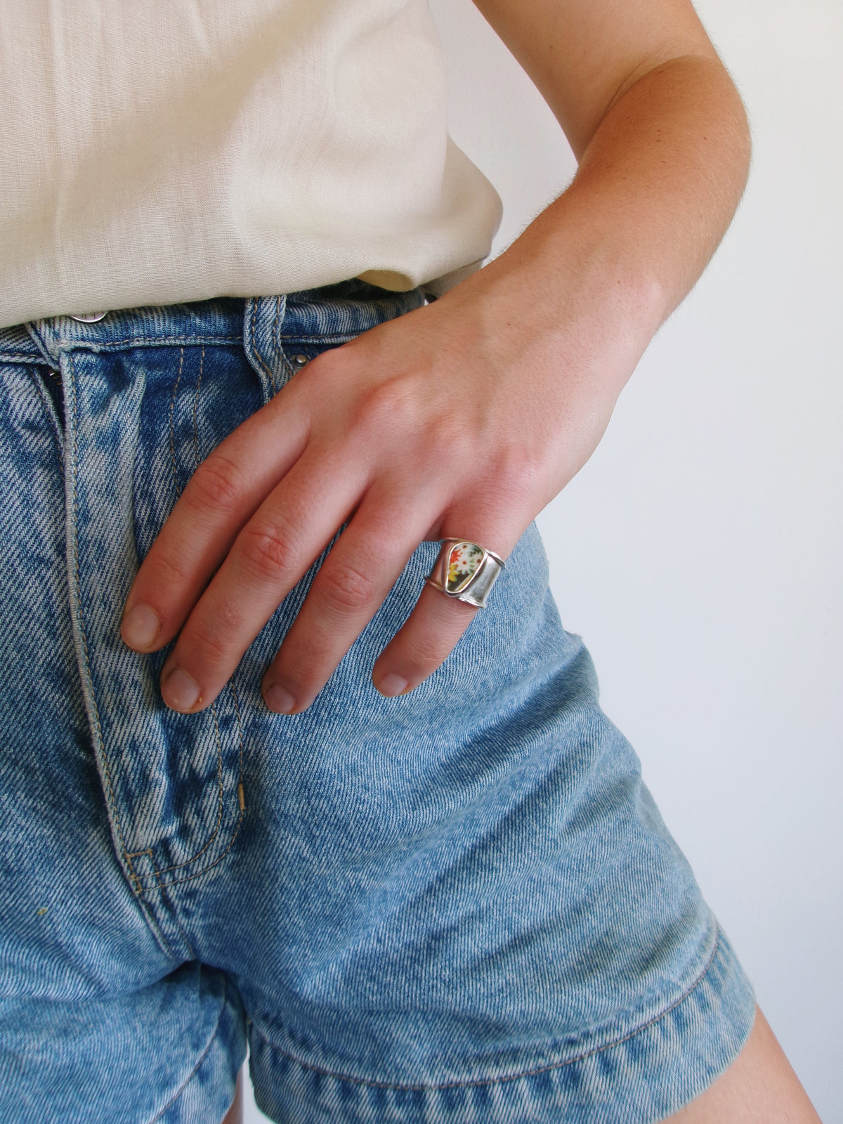 Teacup Pinky Ring
