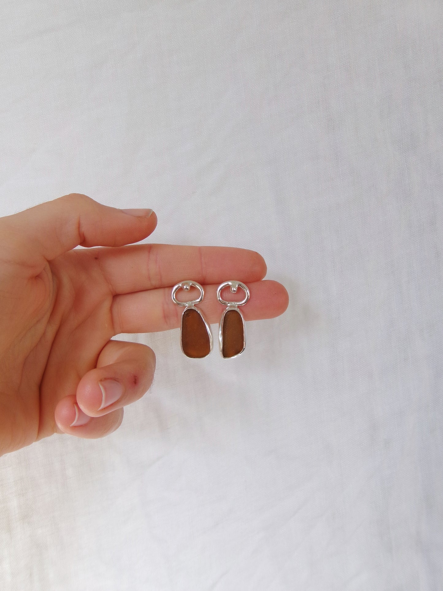 Priya Stud - Seaglass