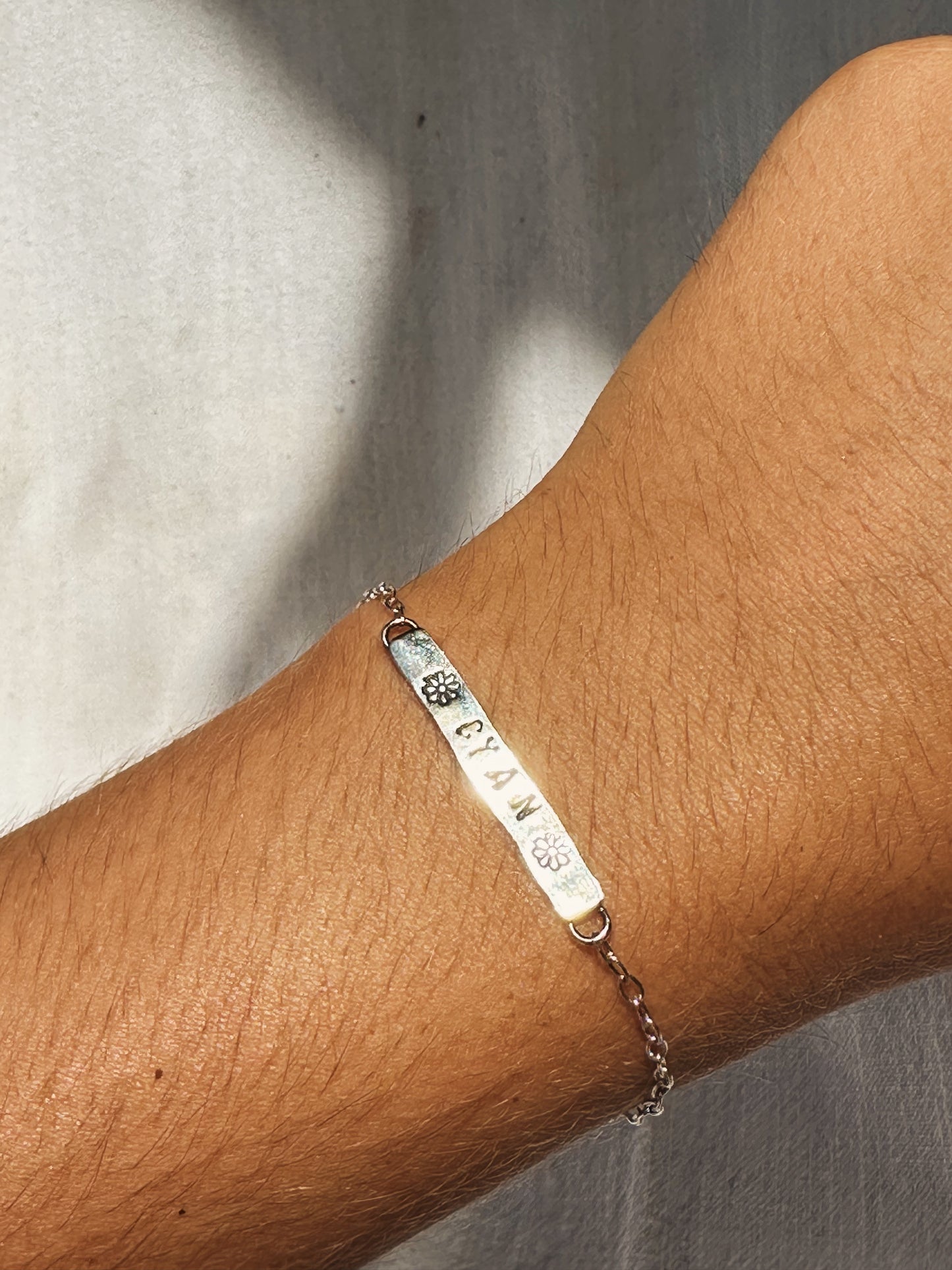 Custom engraved bracelet