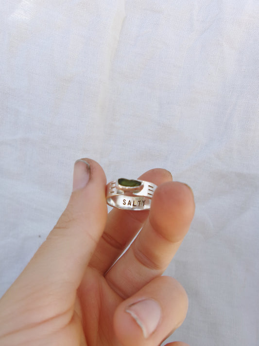 Ebb & Flow Ring - Olive