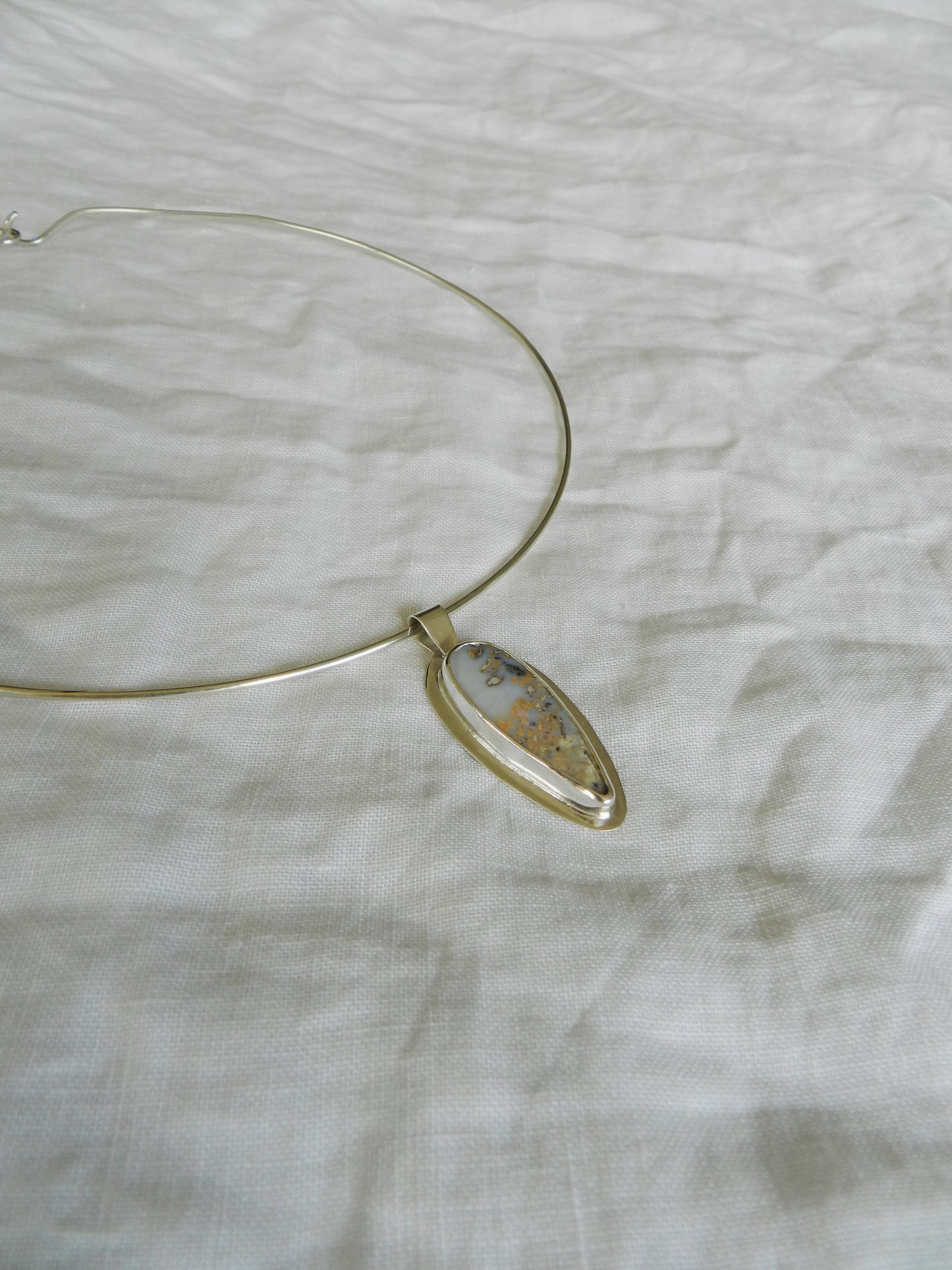Framed Agate Pendant