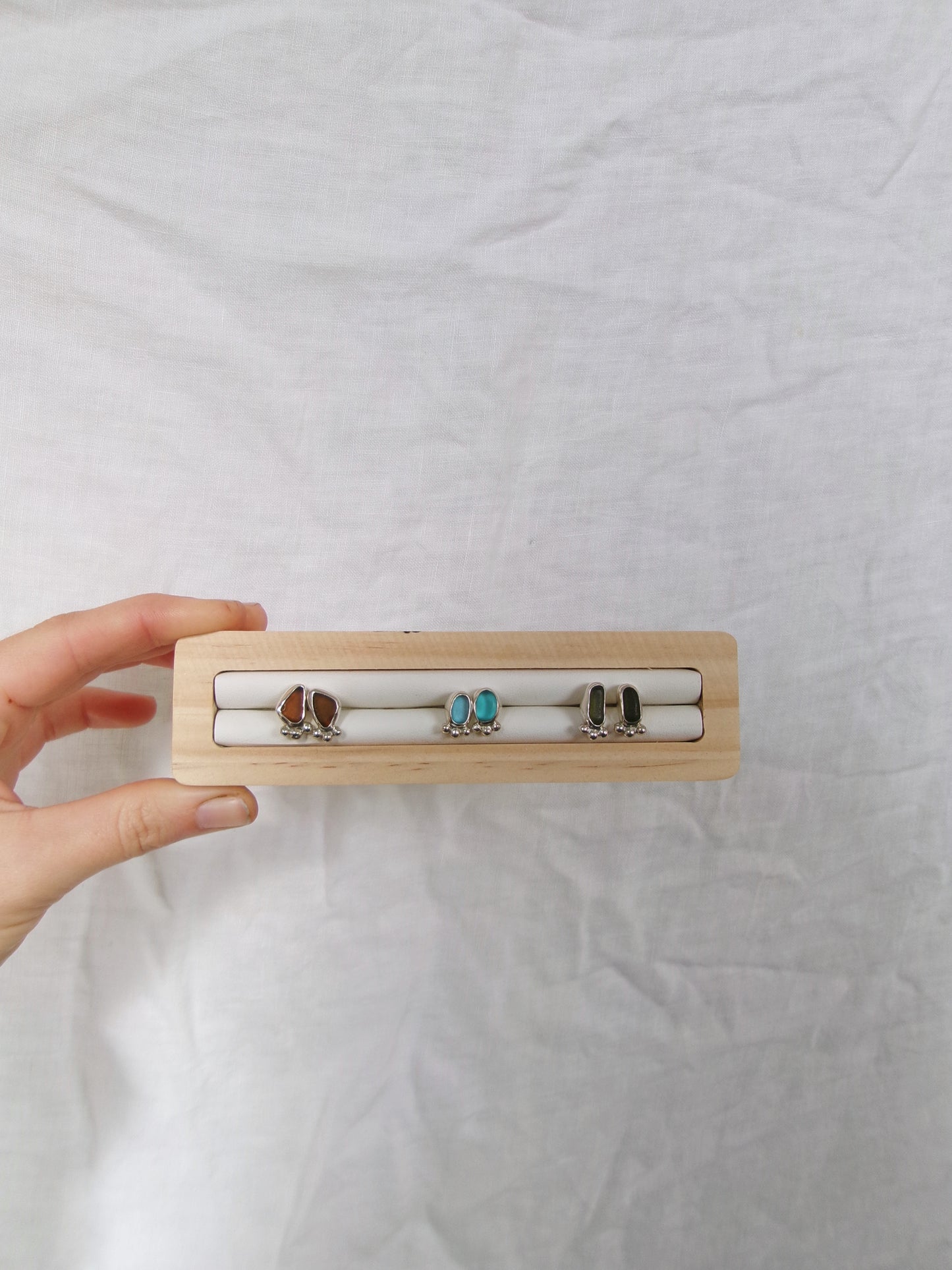 Umber dotty studs