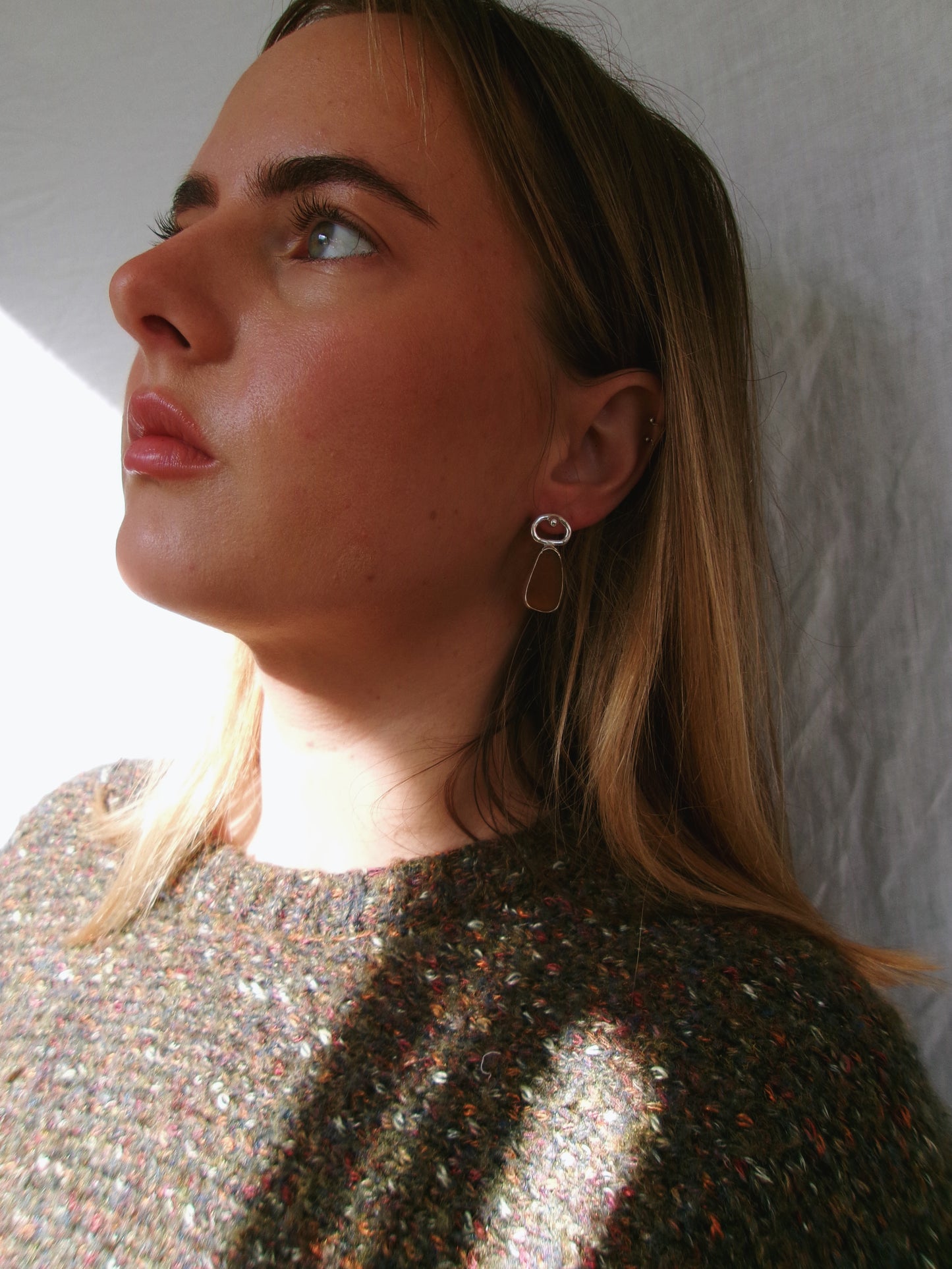 Priya Stud - Seaglass