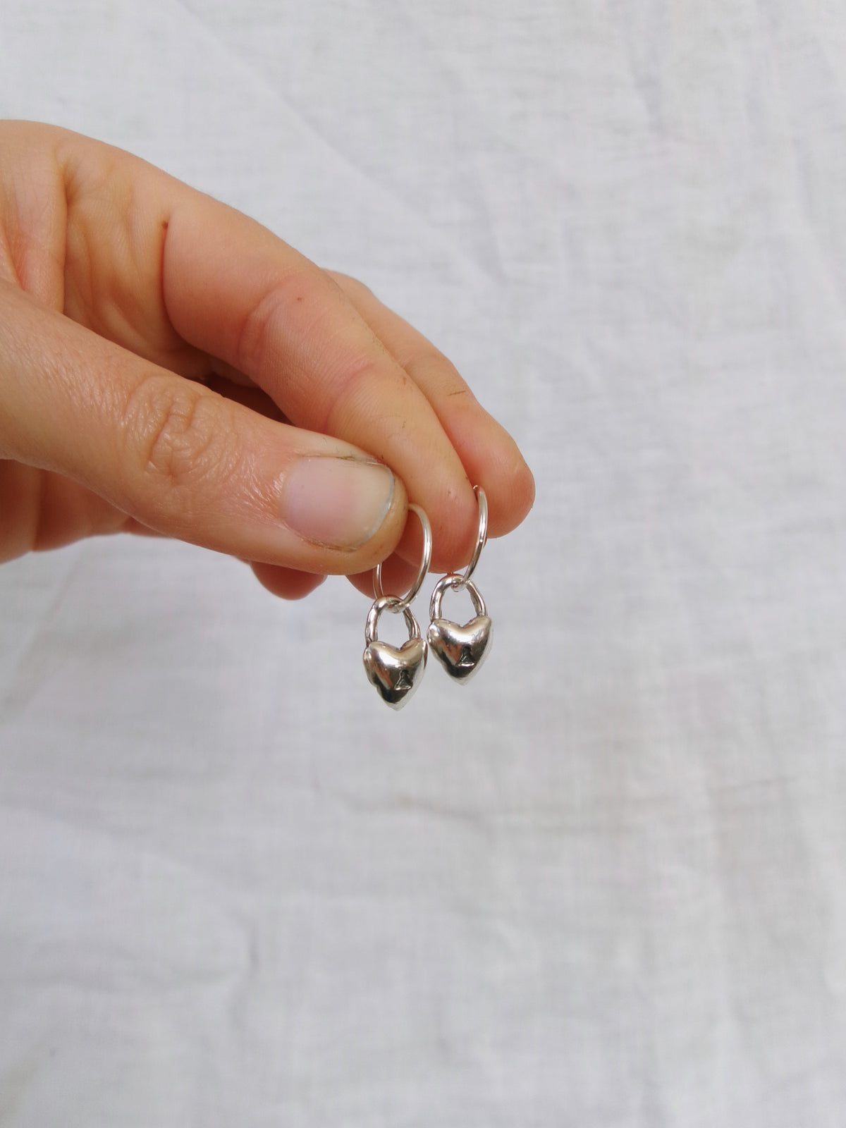 Treacherous Heart Charm Earring