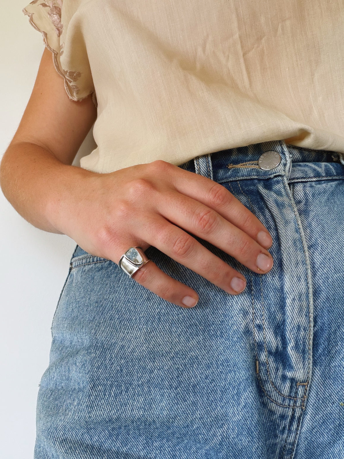 Teacup Pinky Ring