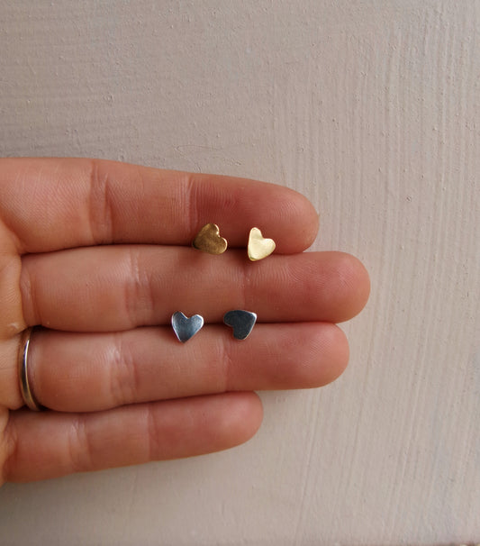 Heart studs