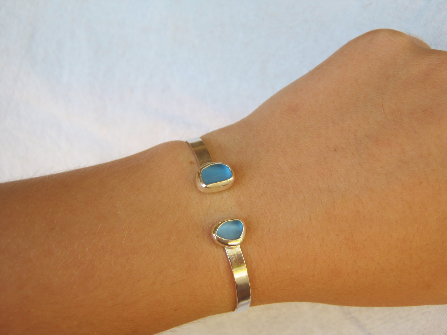 Oceania seaglass bangle