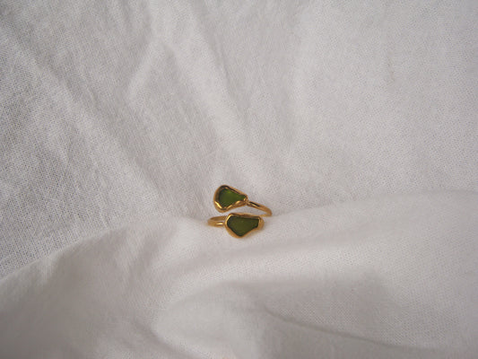 Olive branch wrap ring