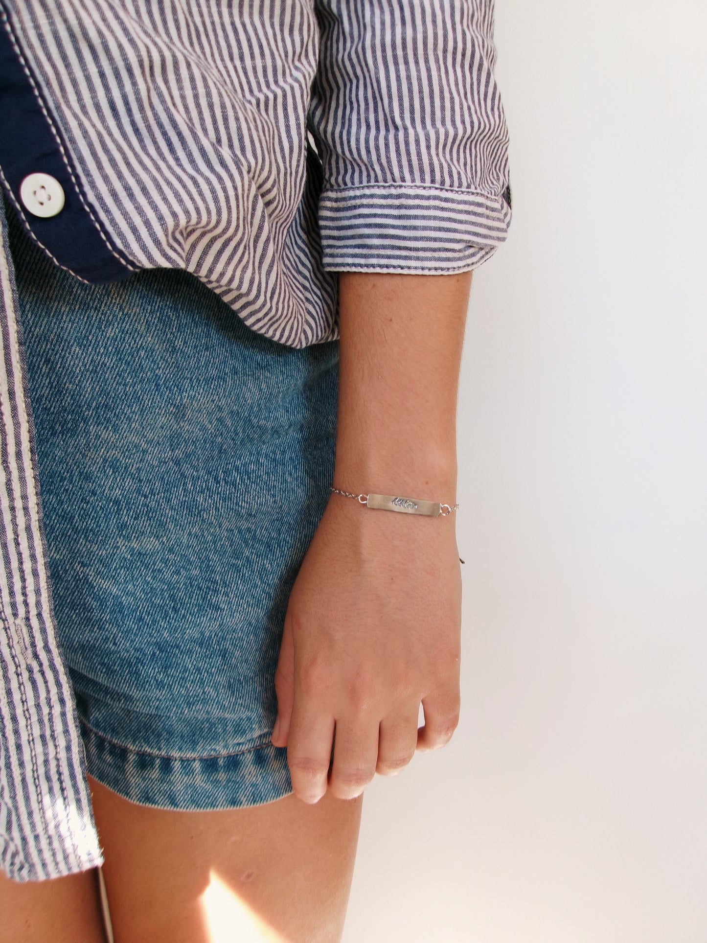 Silver Branch Reversible Bracelet
