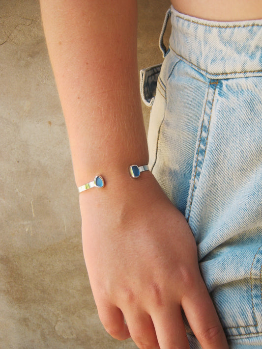 Oceania seaglass bangle