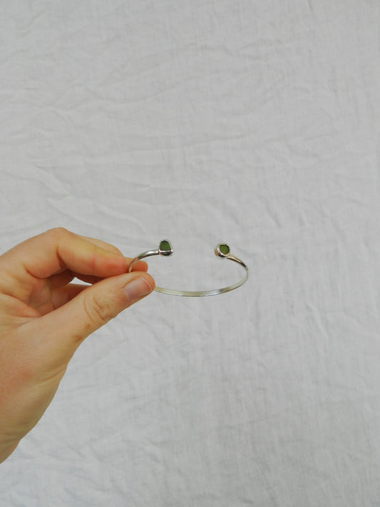 Seaglass Bangle - Olive