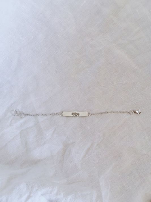 Silver Branch Reversible Bracelet