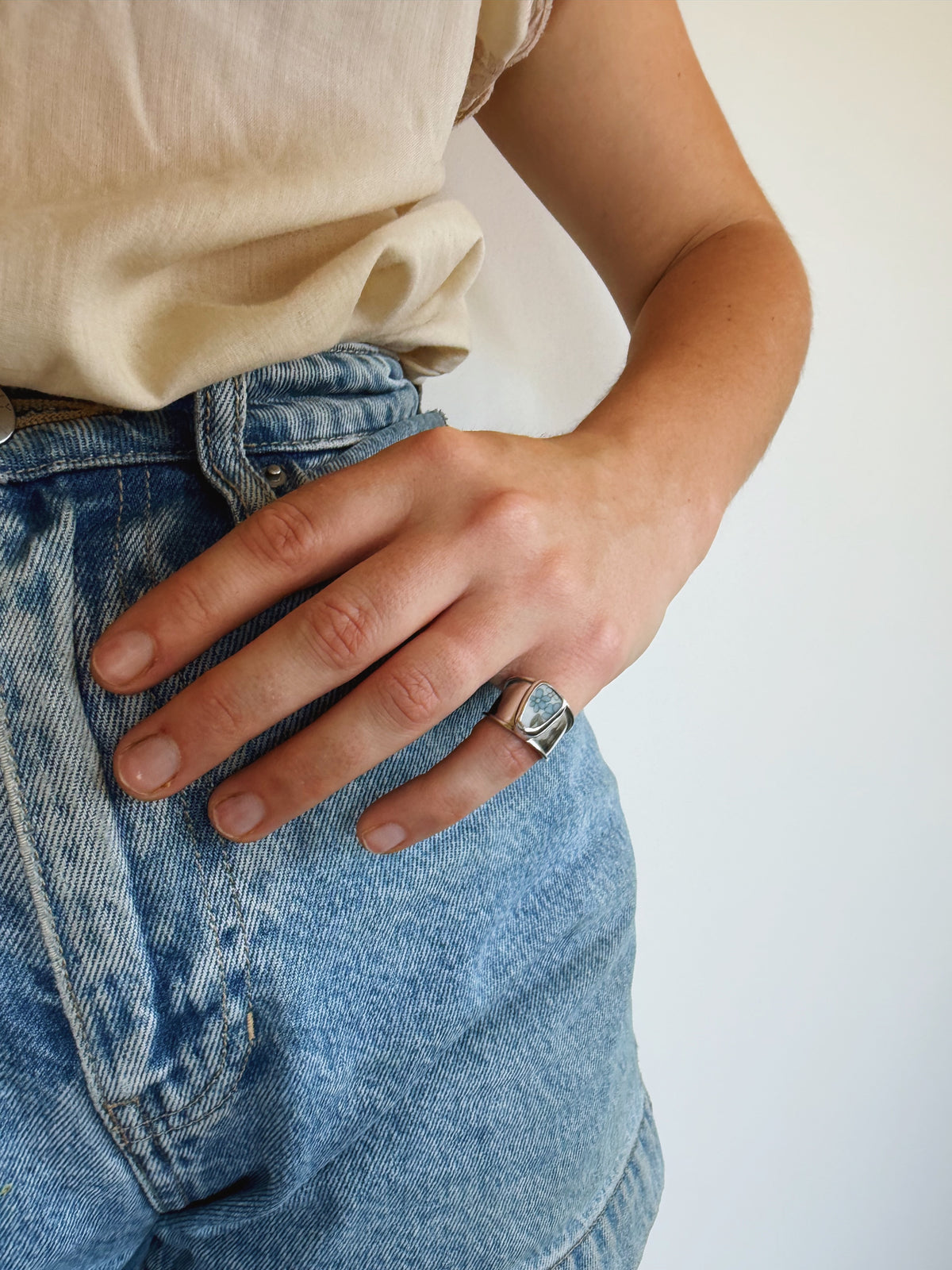 Teacup Pinky Ring