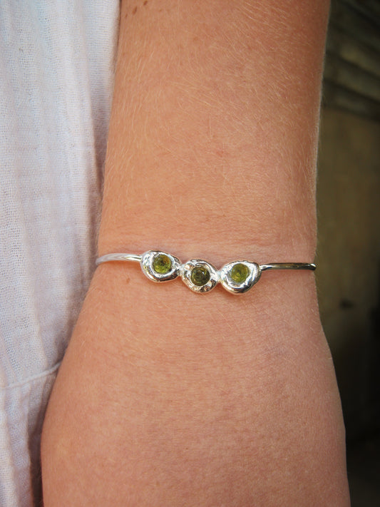 Organic Peridot Bracelet