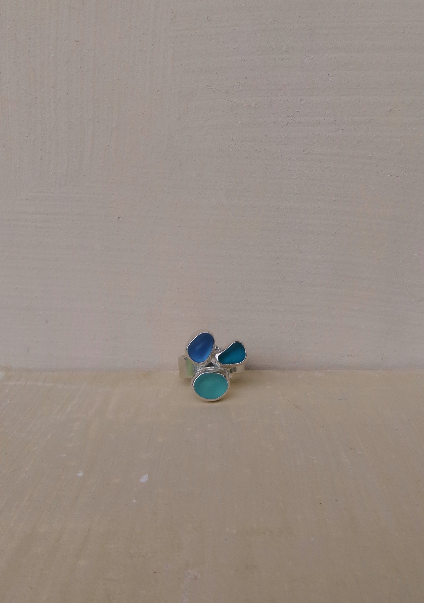 Seaglass Cluster Ring