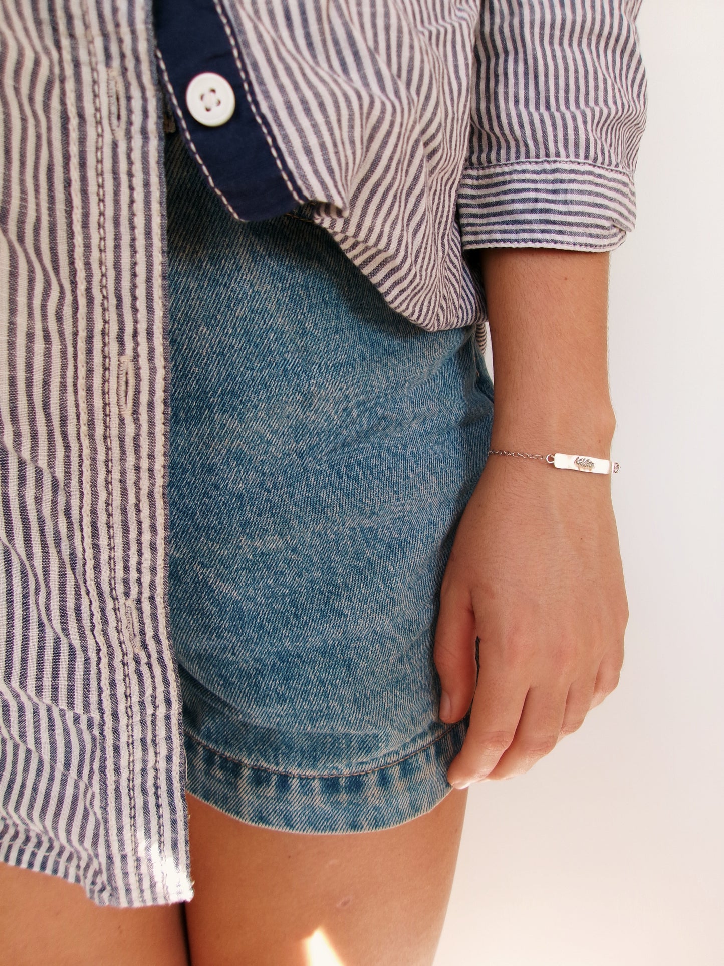 Silver Branch Reversible Bracelet