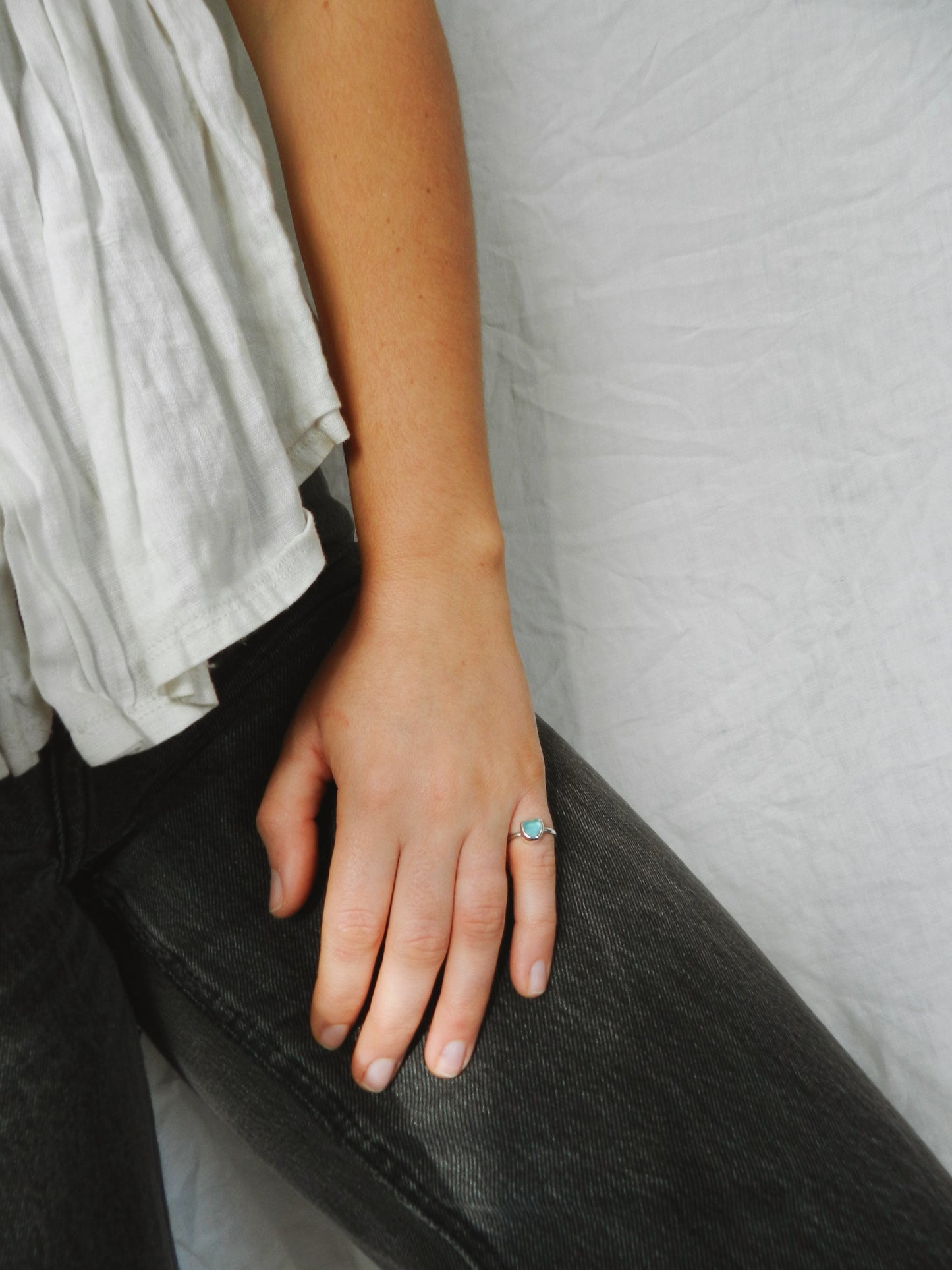 Seaglass Ring - Ocean
