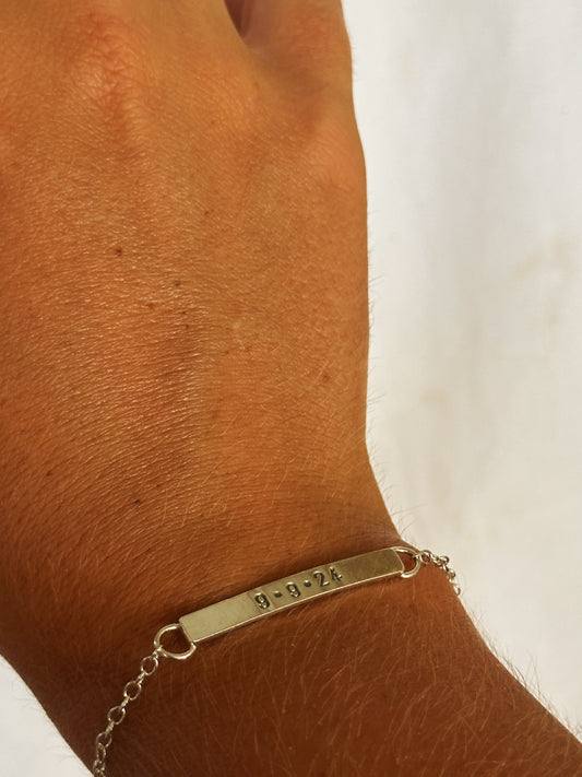 Custom engraved bracelet