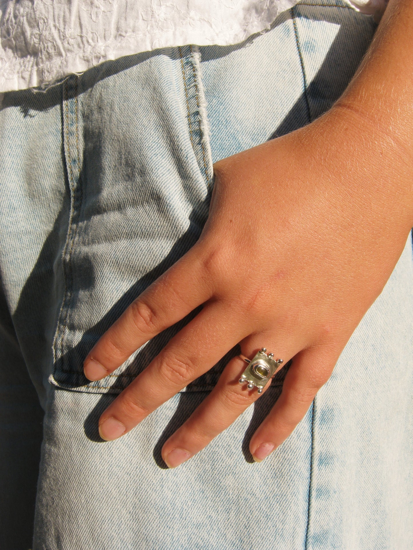 Estelle peridot ring