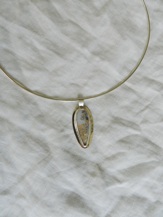 Framed Agate Pendant
