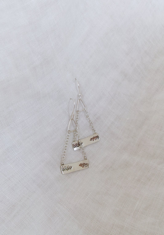 Silver Branch Earring