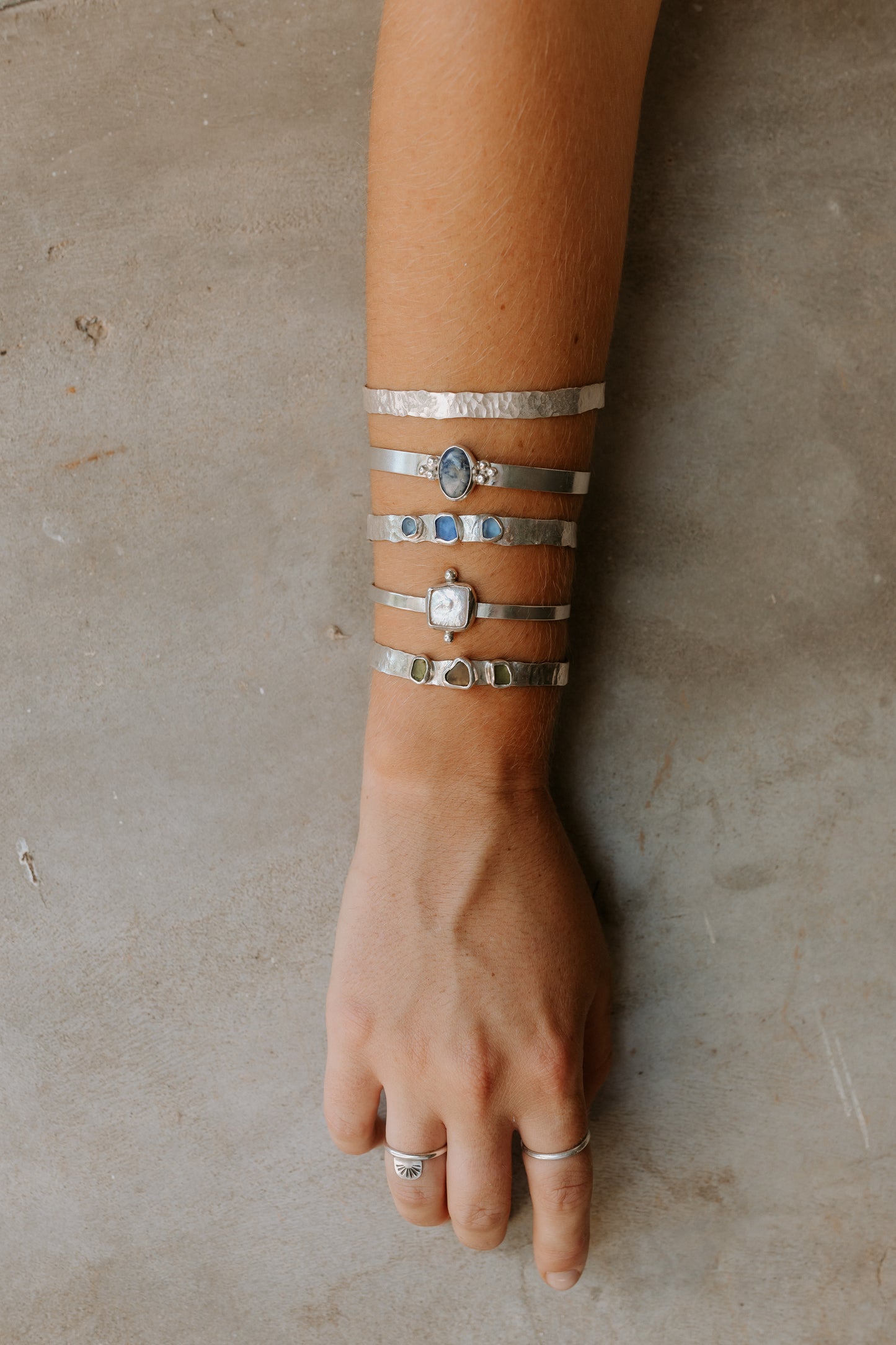 Dotted jasper cuff