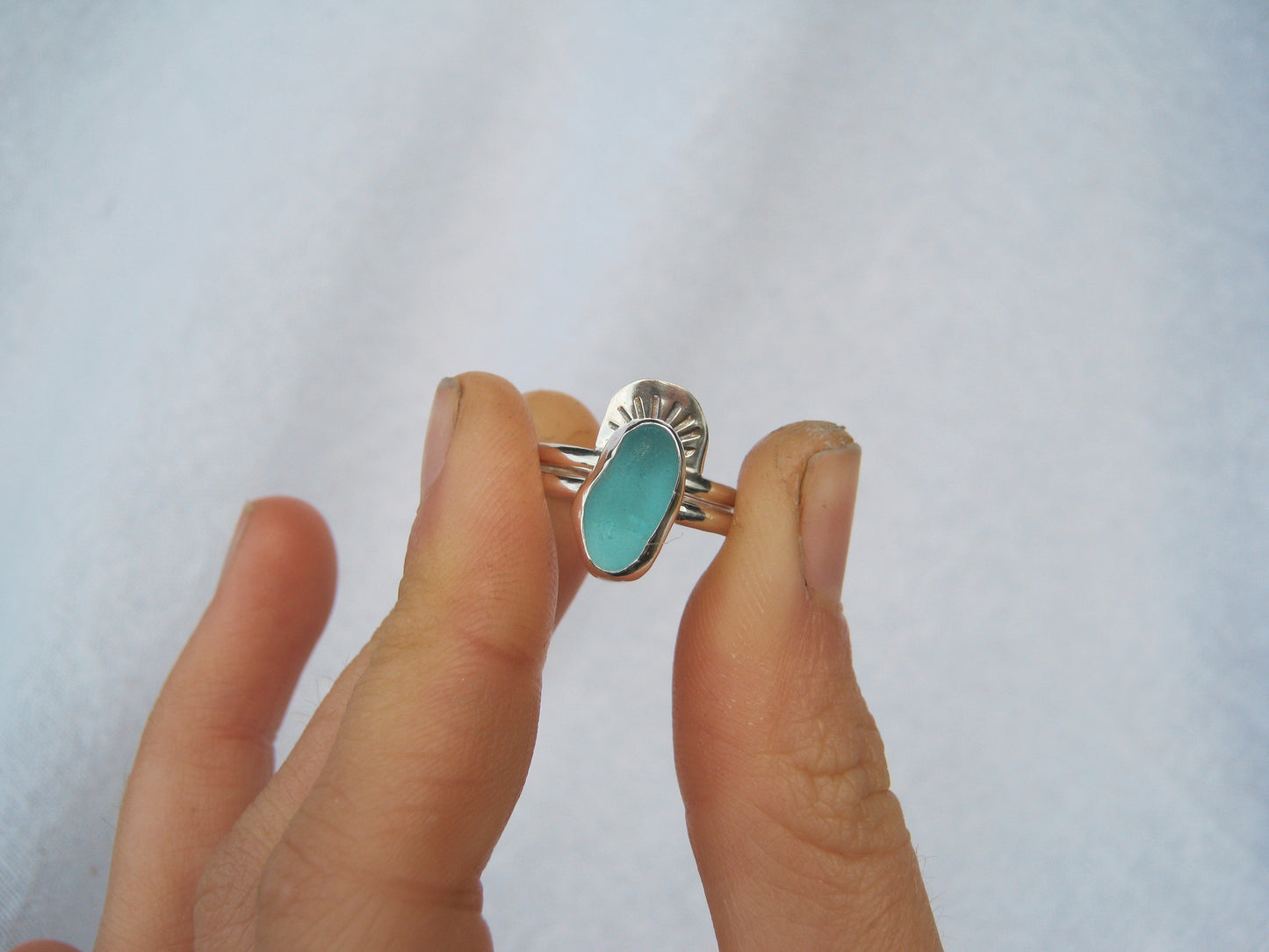 Skyla seaglass ring