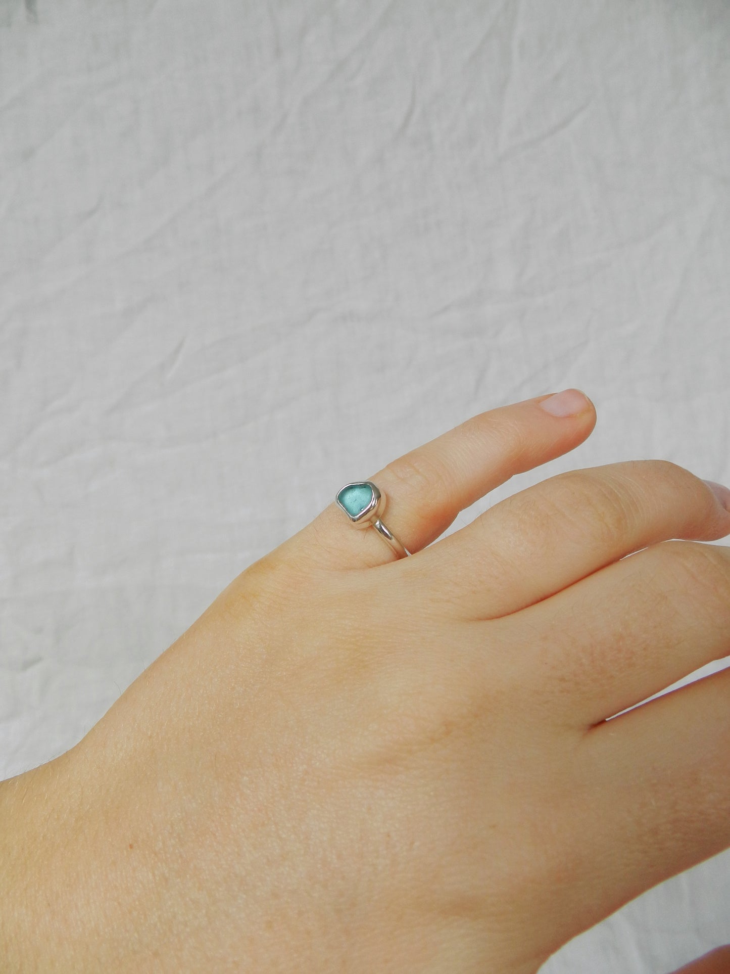 Seaglass Ring - Ocean