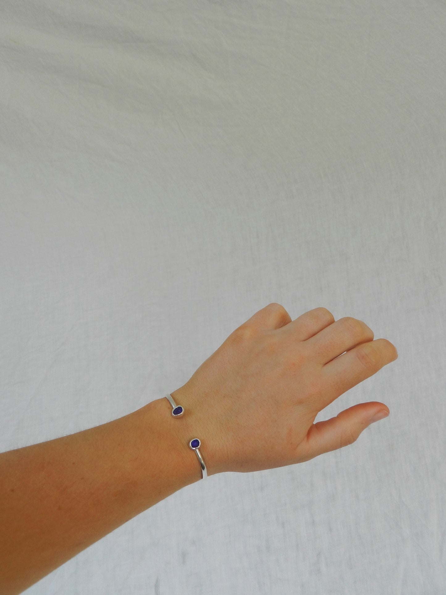 Seaglass Bangle - Cobalt