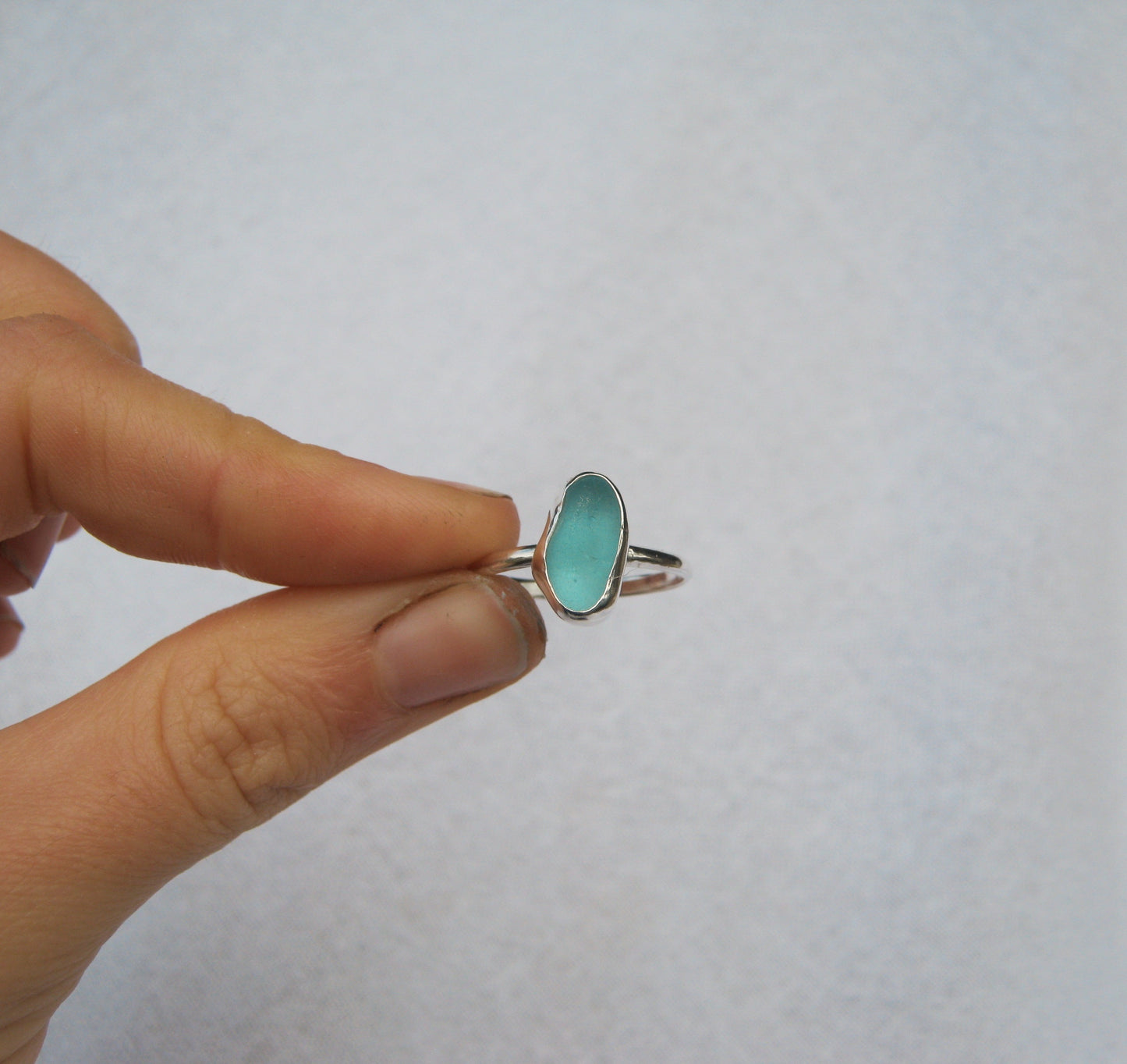 Skyla seaglass ring