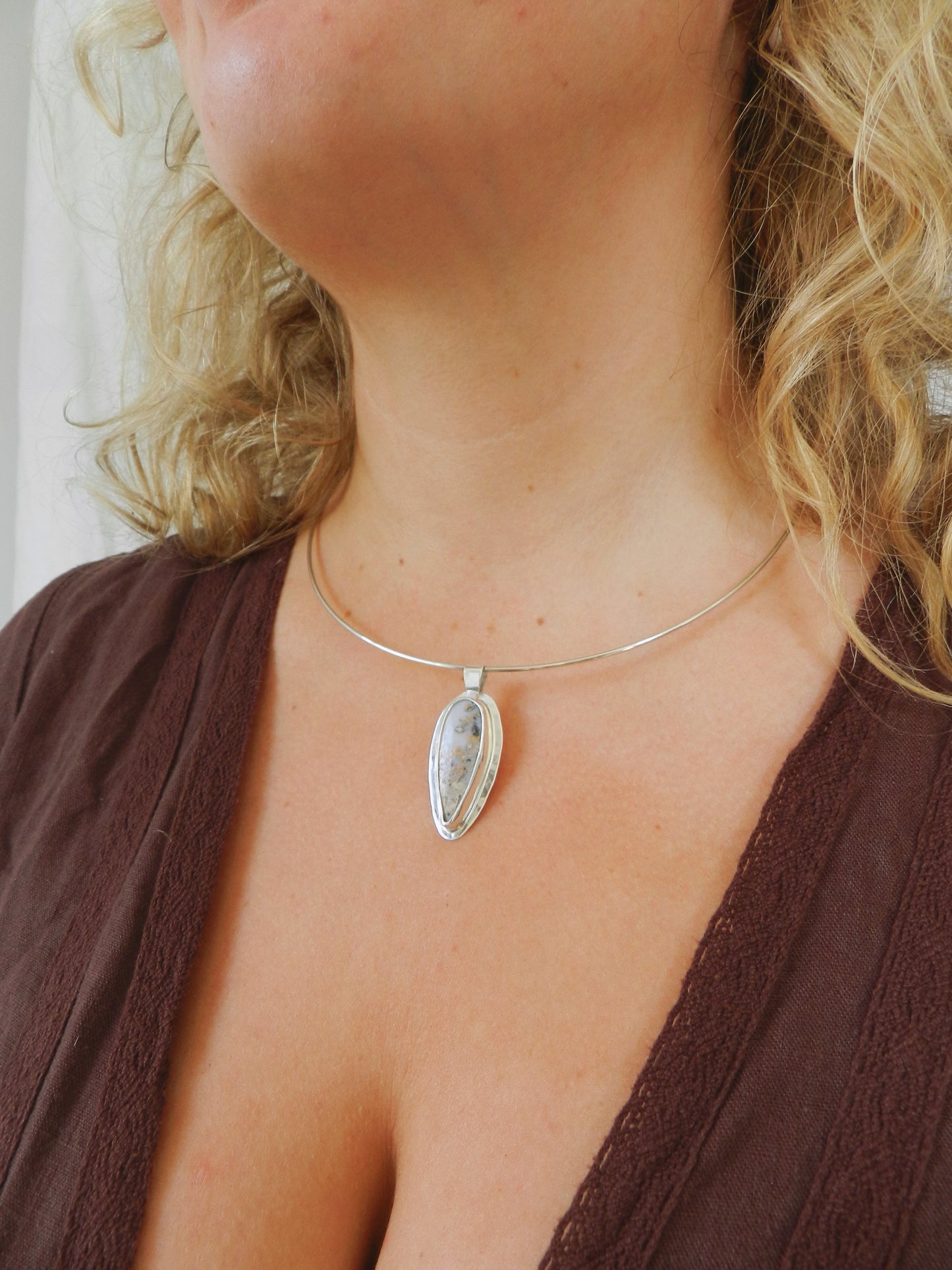 Framed Agate Pendant