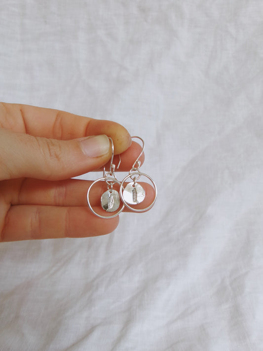 Silver Finch Earring