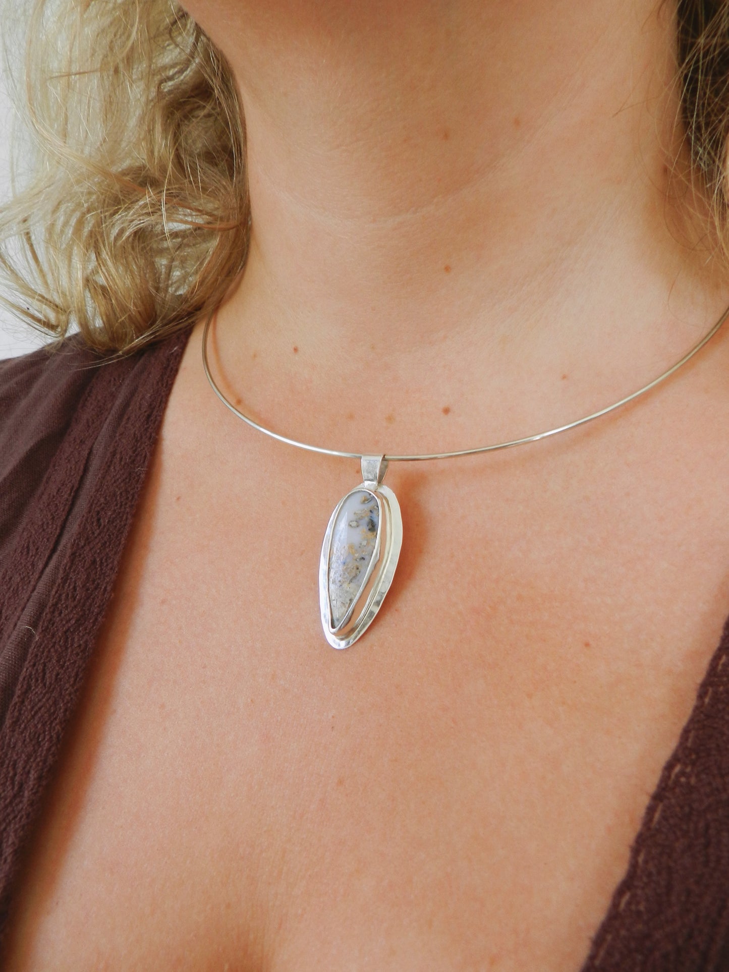 Framed Agate Pendant