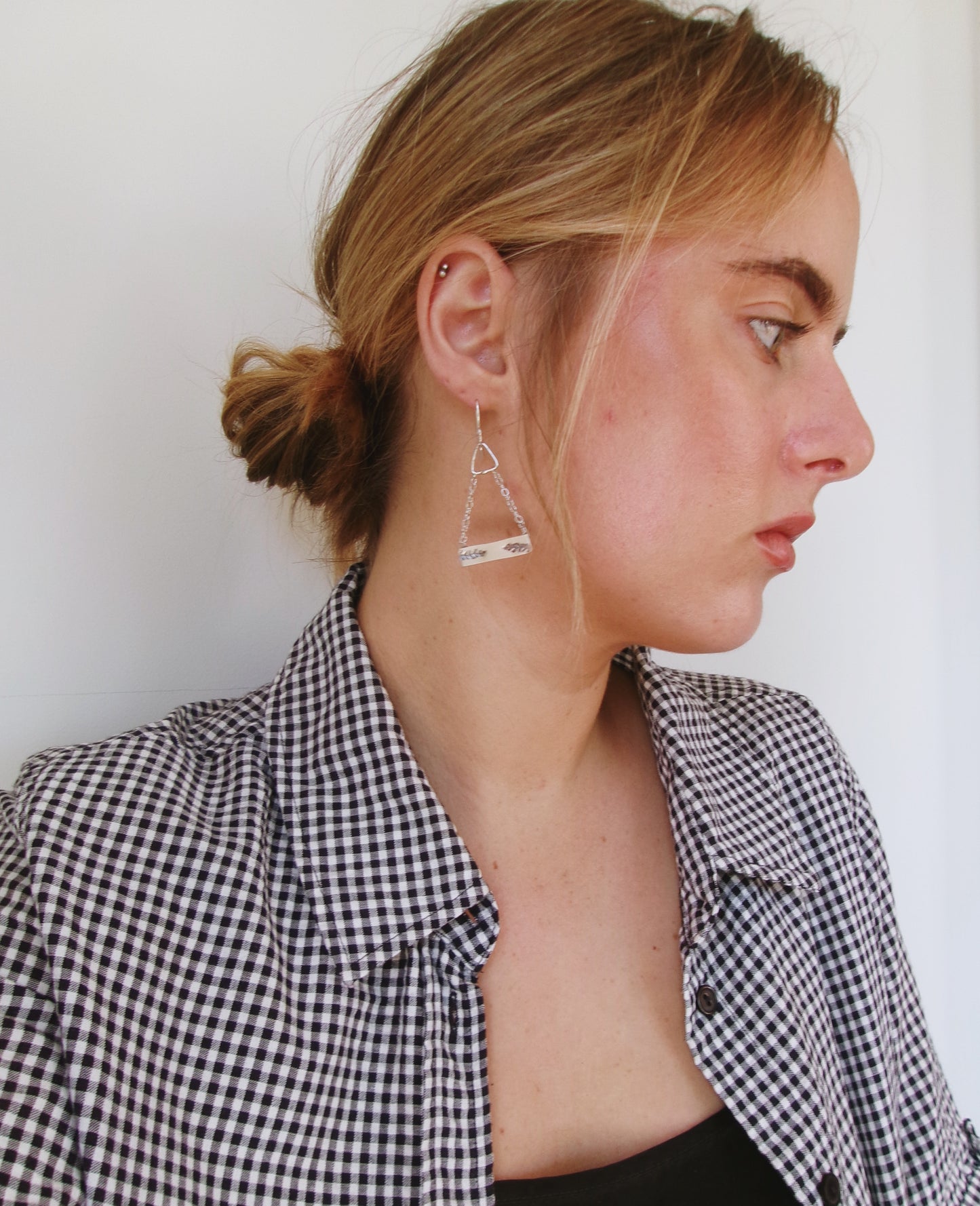 Silver Branch Earring