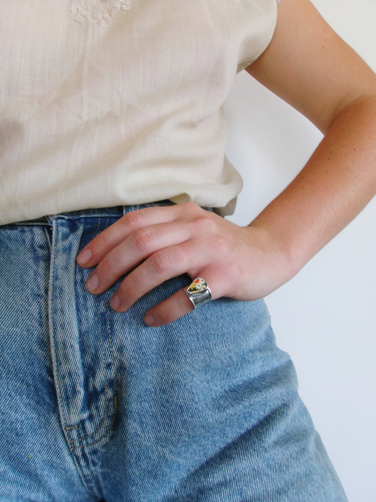 Teacup Pinky Ring