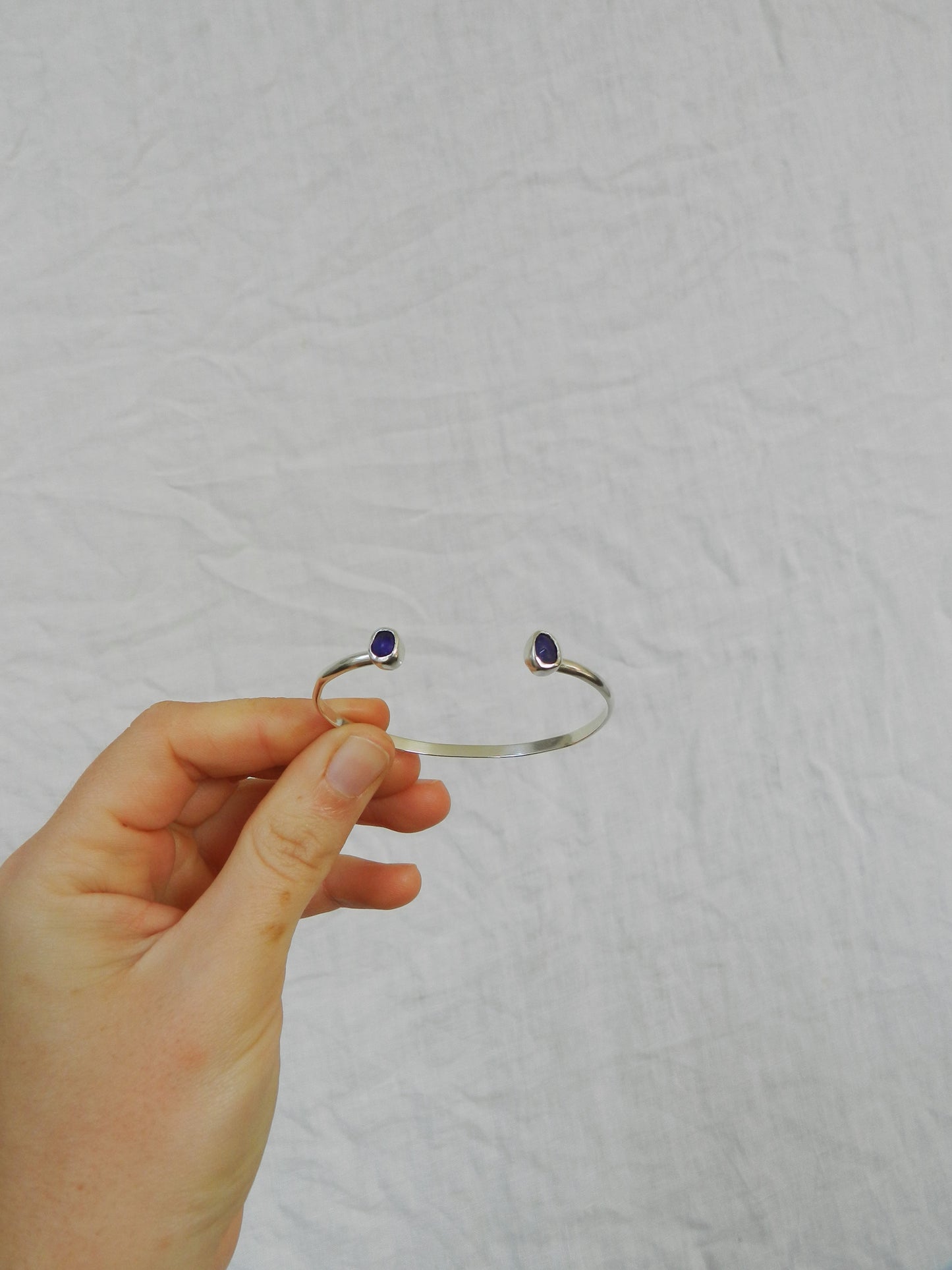 Seaglass Bangle - Cobalt
