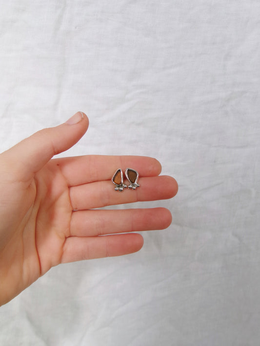 Umber dotty studs