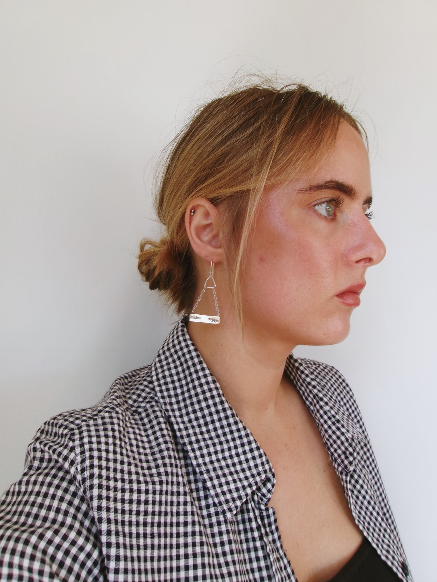 Silver Branch Earring